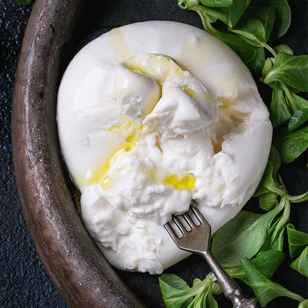 Pallina di burrata per risotto