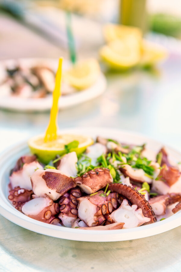 Insalata italiana con calamari
