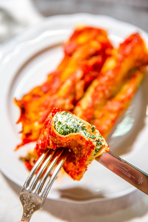 Cannelloni appena sfornati