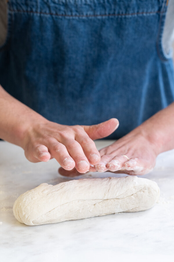 Modella le pagnotte di pane